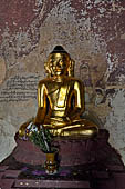 Bagan Myanmar. Sulamani temple. Buddha images. 